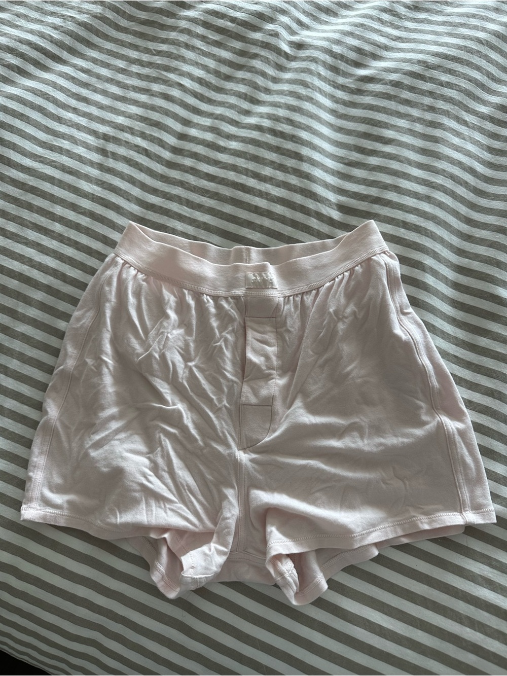 Skims Light Pink Boyfriend Boxer